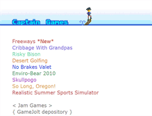 Tablet Screenshot of captain-games.com